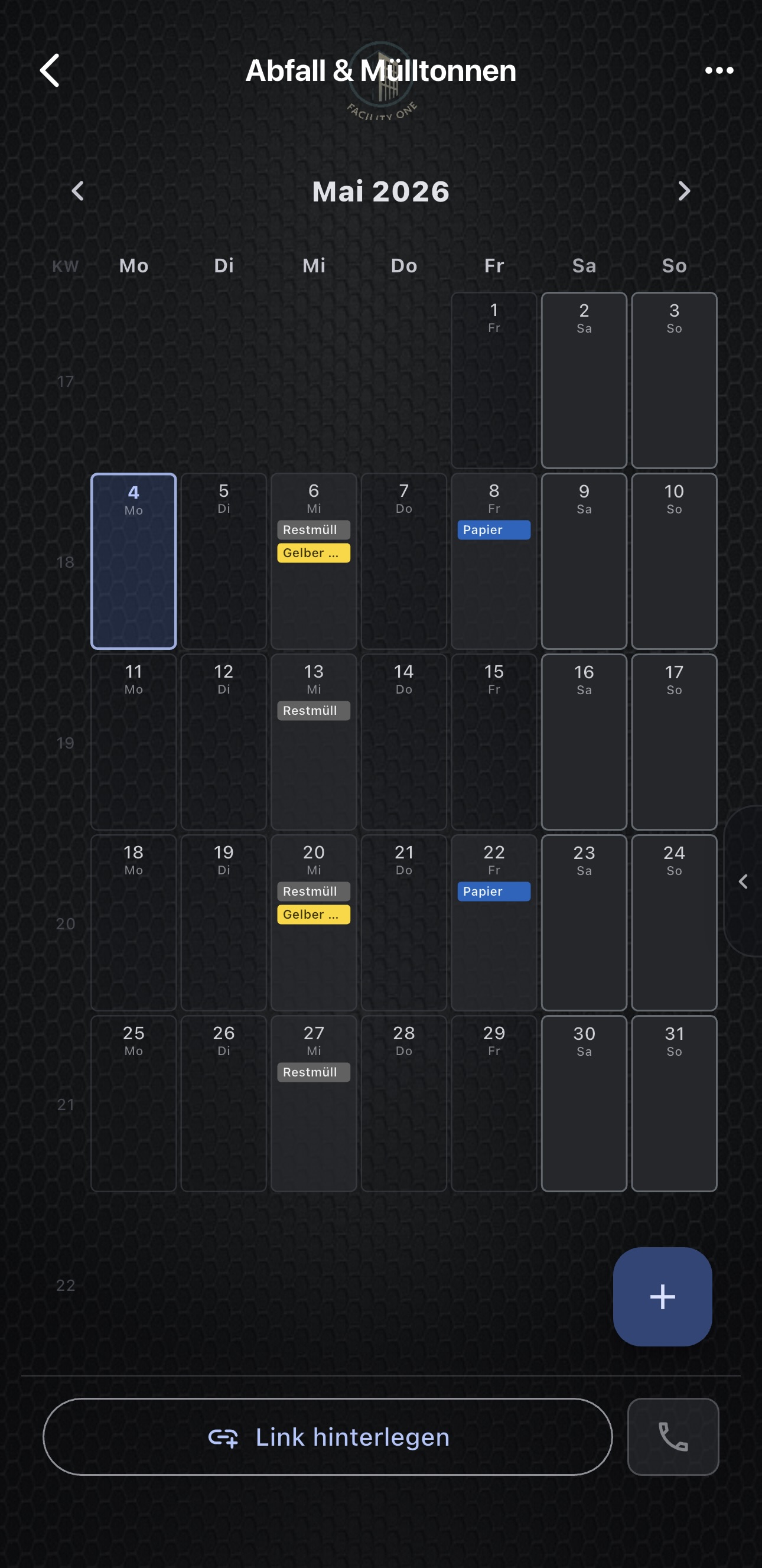 Facility Core Abfallkalender