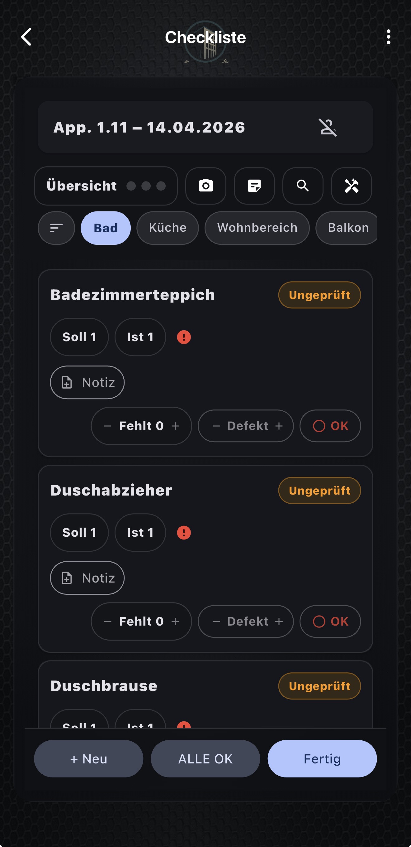 Checkliste